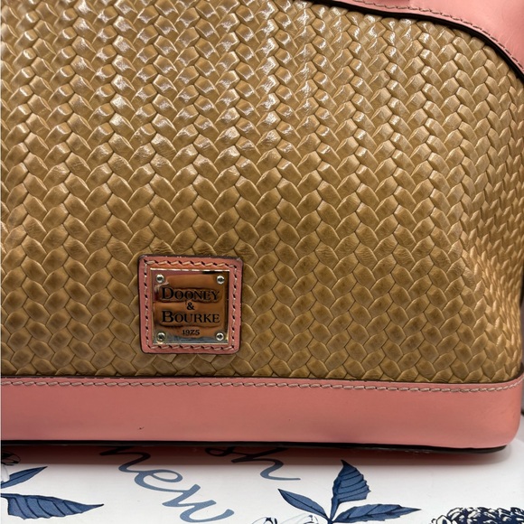 Dooney & Bourke Pink and Brown Satchel - Picture 6 of 16